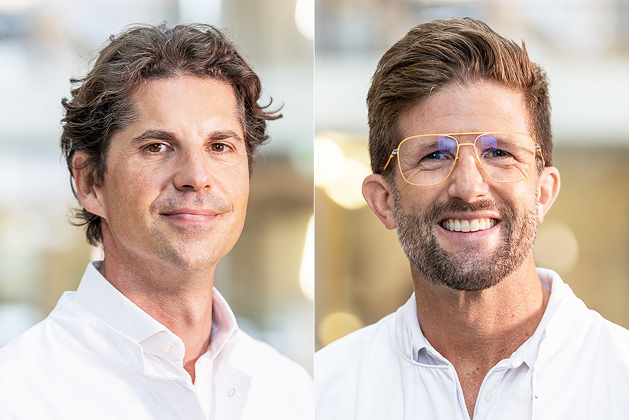 Privatdozent Dr. Hubert Hörterer (li.) leitet gemeinsam mit Dr. Sebastian Altenberger (re.) das Zentrum Fuß- und Sprunggelenkchirurgie an der RoMed Klinik Prien am Chiemsee