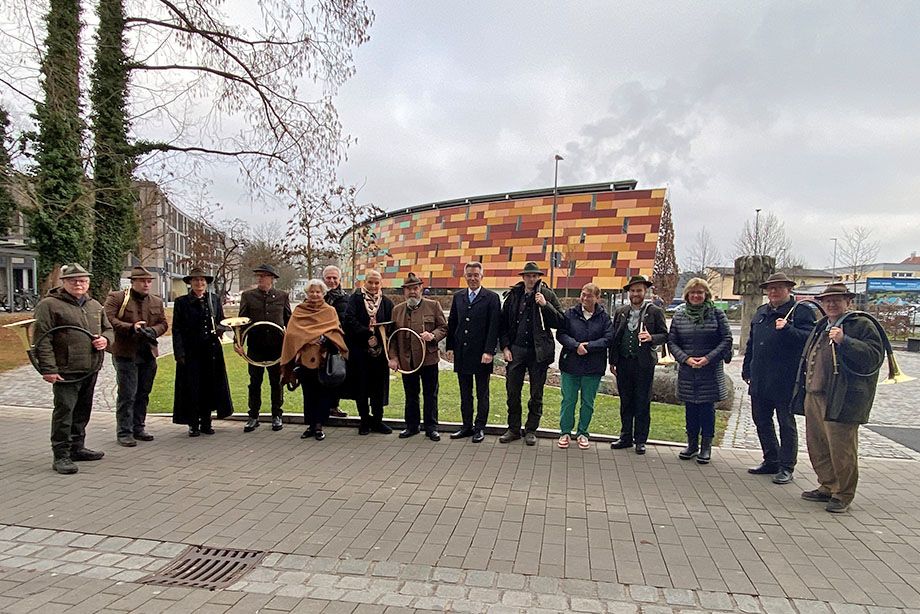 Die Inntaler Jagdhornbläsergruppe bereicherte die Veranstaltung