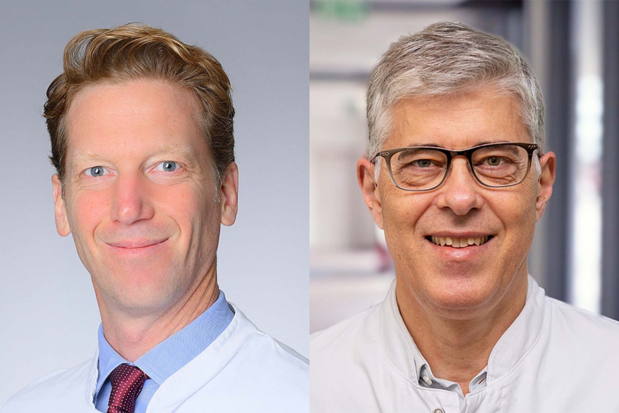 Dr. Christian Bach (links) und Dr. Markus Wöhr, Foto: wodak/mfk, RoMed Kliniken
