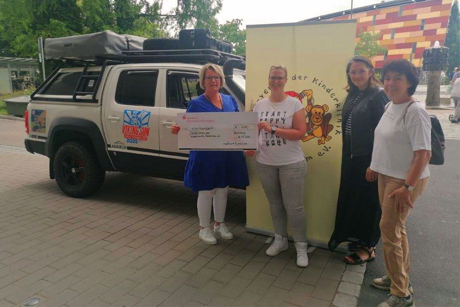 v.li.n.re: Mihaela Hammer (1. Vorsitzende Förderverein), Kornelia Szeöke, Jasmin Harre-Göhsl (stellvertretende Vorsitzende), Helene Lohner (Schriftführerin)